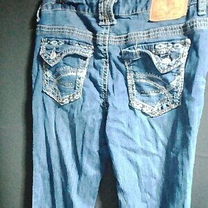 Amethyst Jeans Women's Blue Boot Cut with Embroidered Back Pockets